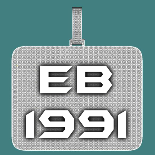 CUSTOM LETTER NECKLACE 3D BIG SQUARE