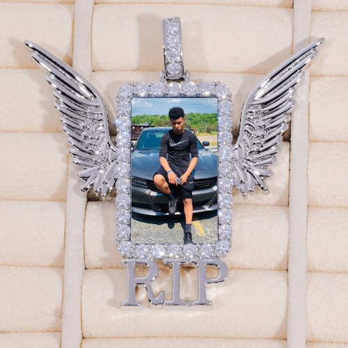 RIP WING 3D CUSTOM PICTURE PENDANT
