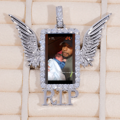 RIP WING 3D CUSTOM PICTURE PENDANT
