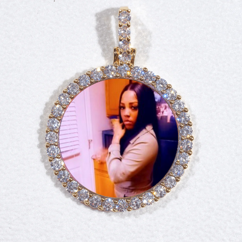 3D CIRCLE CUSTOM PICTURE PENDANT SMALL SIZE