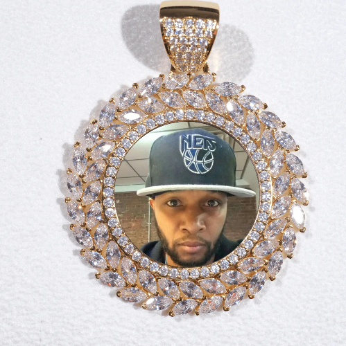 Large 3D Wheat Ear Custom Picture Pendant