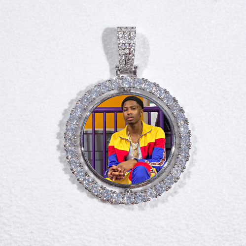 3D Spinning 2-Faced Custom Picture Pendant