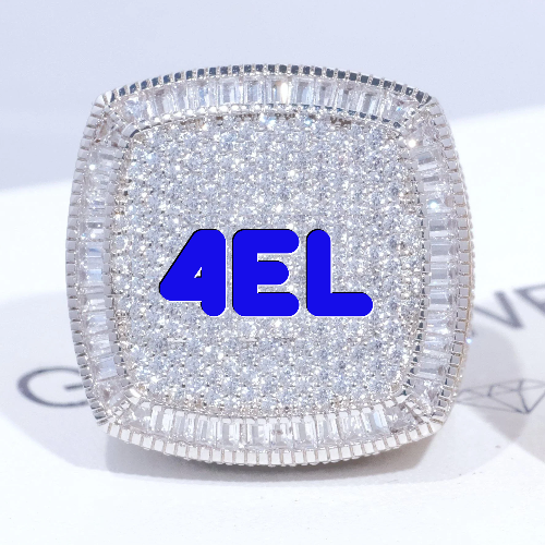 CUSTOM LETTER 3D ICED RING