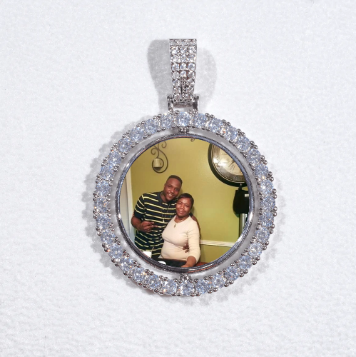 3D Spinning 2-Faced Custom Picture Pendant