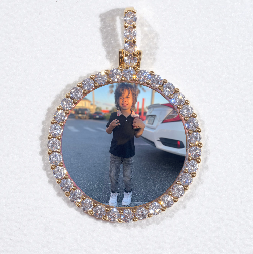 3D CIRCLE CUSTOM PICTURE PENDANT SMALL SIZE