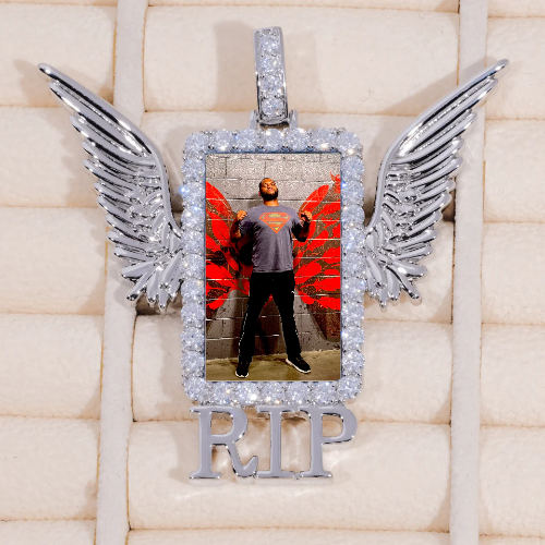 RIP WING 3D CUSTOM PICTURE PENDANT