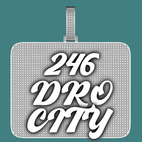 CUSTOM LETTER NECKLACE 3D BIG SQUARE