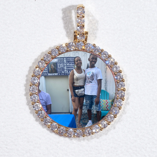 3D CIRCLE CUSTOM PICTURE PENDANT SMALL SIZE