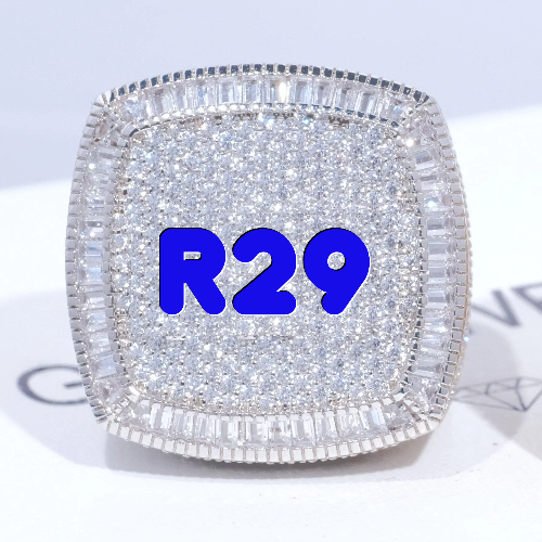 CUSTOM LETTER 3D ICED RING