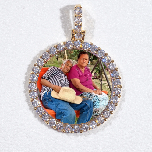 3D CIRCLE CUSTOM PICTURE PENDANT SMALL SIZE
