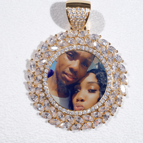 Large 3D Wheat Ear Custom Picture Pendant