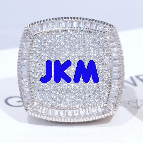 CUSTOM LETTER 3D ICED RING