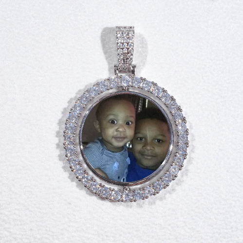 3D Spinning 2-Faced Custom Picture Pendant