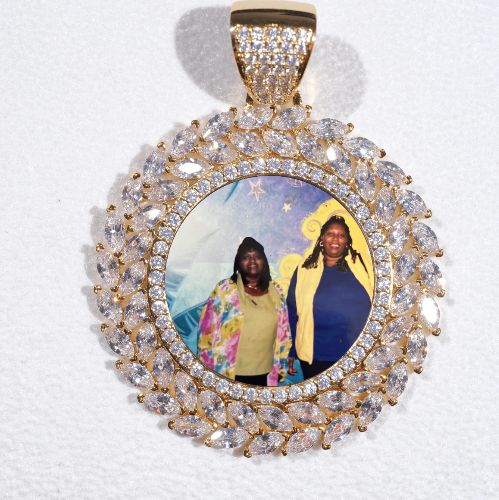Large 3D Wheat Ear Custom Picture Pendant
