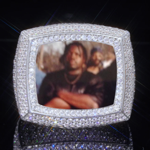 3D CUSTOM PICTURE ICED RING