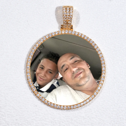 MEDIUM 3D CIRCLE CUSTOM PICTURE PENDANT