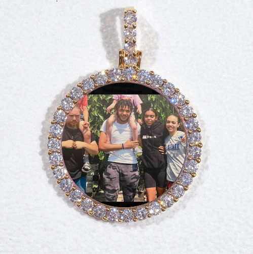 3D CIRCLE CUSTOM PICTURE PENDANT SMALL SIZE