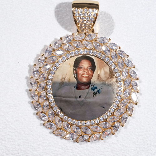 Large 3D Wheat Ear Custom Picture Pendant