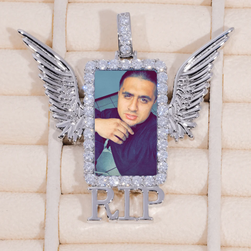 RIP WING 3D CUSTOM PICTURE PENDANT