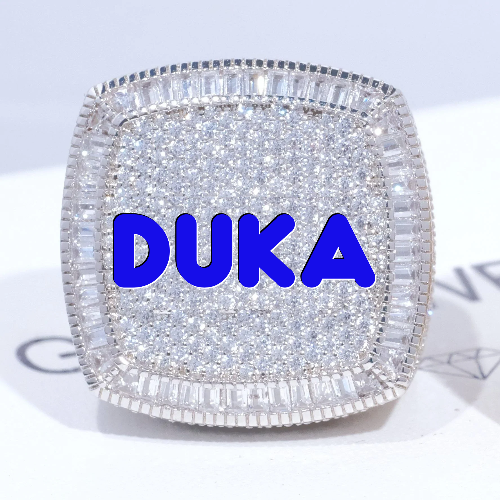 CUSTOM LETTER 3D ICED RING