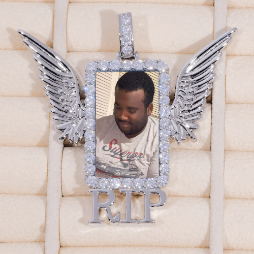 RIP WING 3D CUSTOM PICTURE PENDANT