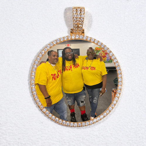 MEDIUM 3D CIRCLE CUSTOM PICTURE PENDANT