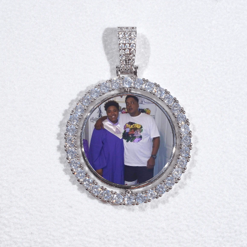 3D Spinning 2-Faced Custom Picture Pendant