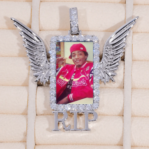 RIP WING 3D CUSTOM PICTURE PENDANT