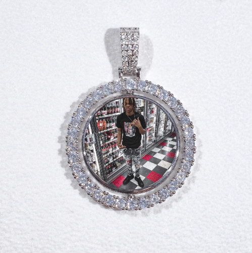 3D Spinning 2-Faced Custom Picture Pendant