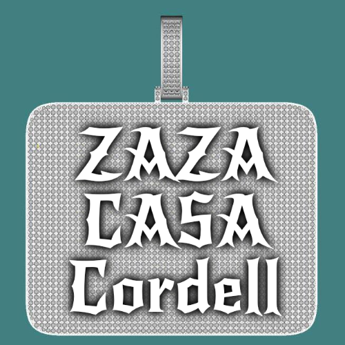 CUSTOM LETTER NECKLACE 3D BIG SQUARE