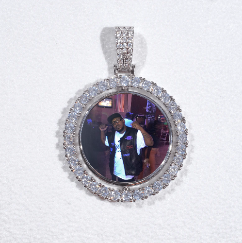 3D Spinning 2-Faced Custom Picture Pendant