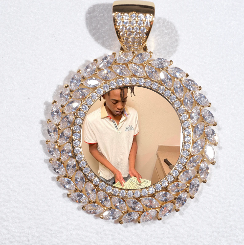Large 3D Wheat Ear Custom Picture Pendant