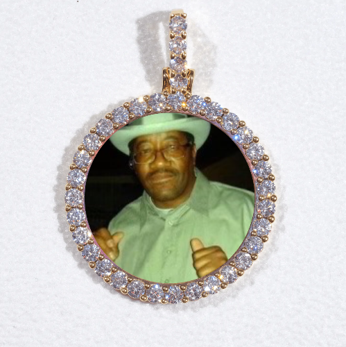 3D CIRCLE CUSTOM PICTURE PENDANT SMALL SIZE
