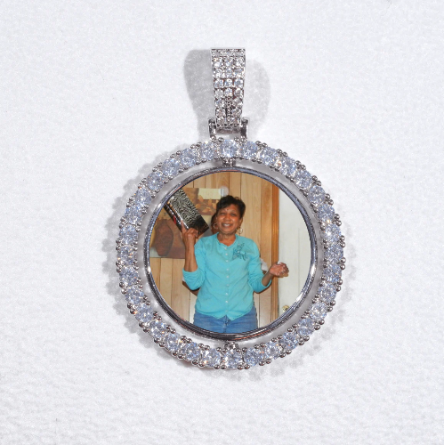 3D Spinning 2-Faced Custom Picture Pendant