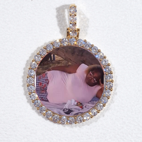3D CIRCLE CUSTOM PICTURE PENDANT SMALL SIZE