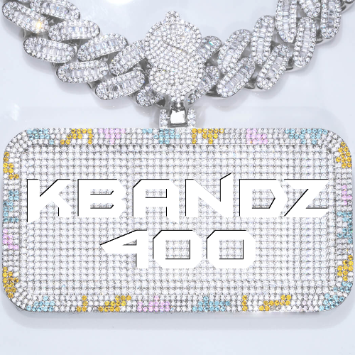 CUSTOM LETTER NECKLACE 3D COLORFUL SQUARE
