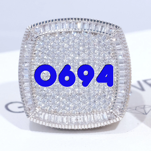 CUSTOM LETTER 3D ICED RING