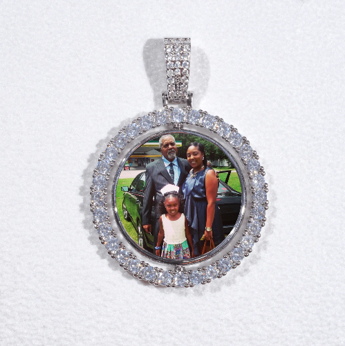 3D Spinning 2-Faced Custom Picture Pendant