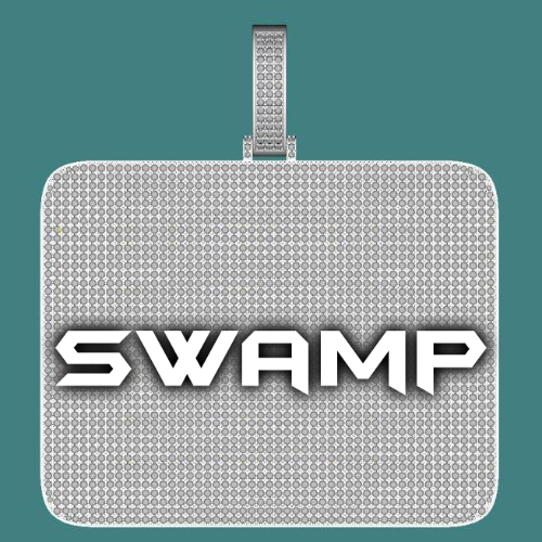CUSTOM LETTER NECKLACE 3D BIG SQUARE