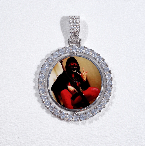 3D Spinning 2-Faced Custom Picture Pendant