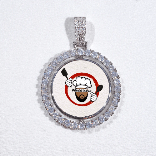 3D Spinning 2-Faced Custom Picture Pendant