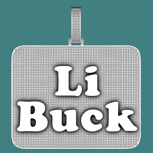 CUSTOM LETTER NECKLACE 3D BIG SQUARE