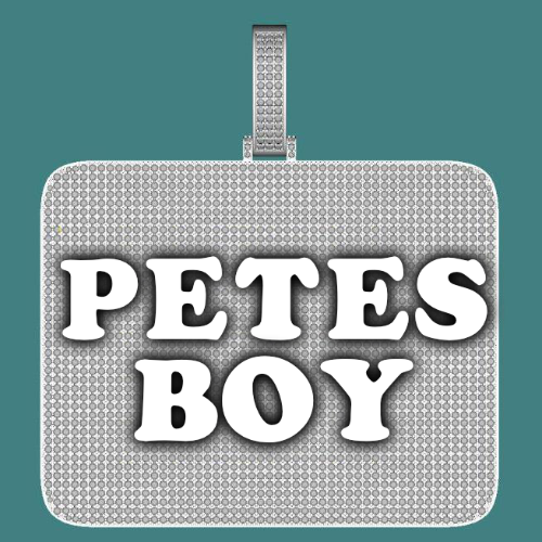 CUSTOM LETTER NECKLACE 3D BIG SQUARE