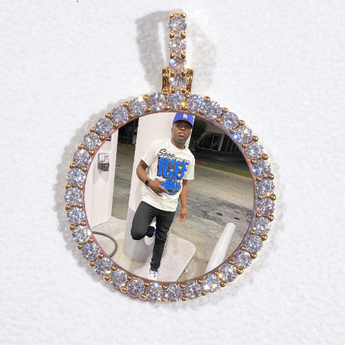 3D CIRCLE CUSTOM PICTURE PENDANT SMALL SIZE