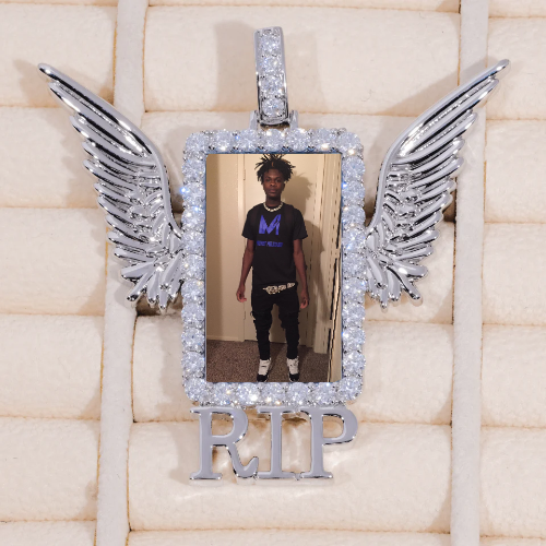 RIP WING 3D CUSTOM PICTURE PENDANT