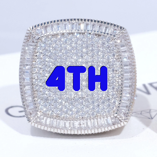 CUSTOM LETTER 3D ICED RING