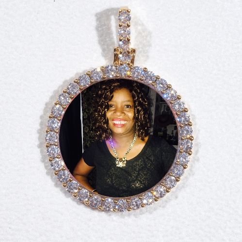 3D CIRCLE CUSTOM PICTURE PENDANT SMALL SIZE