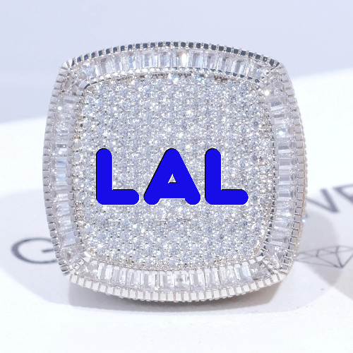 CUSTOM LETTER 3D ICED RING