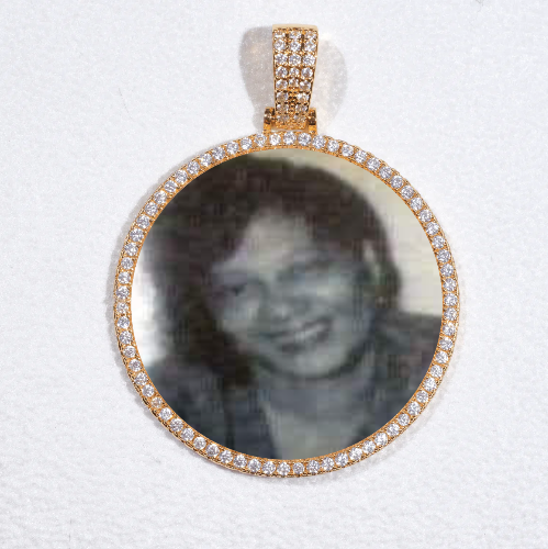 MEDIUM 3D CIRCLE CUSTOM PICTURE PENDANT