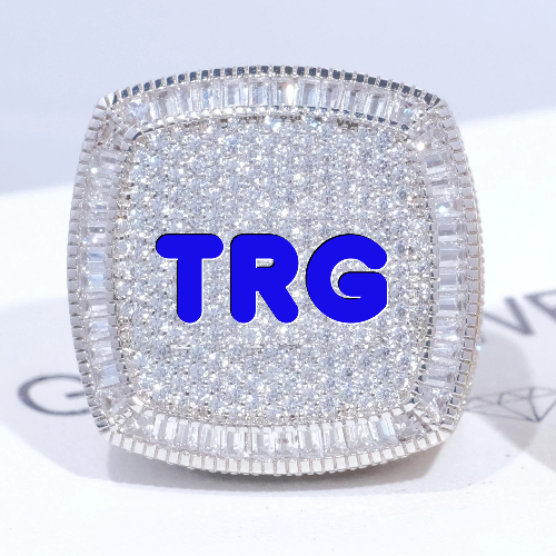 CUSTOM LETTER 3D ICED RING
